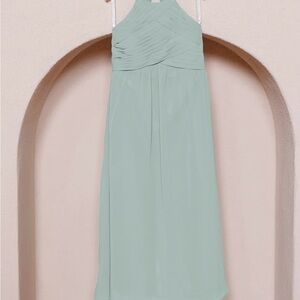Revelry Sage Green Juniors Mackenzie Chiffon Dress